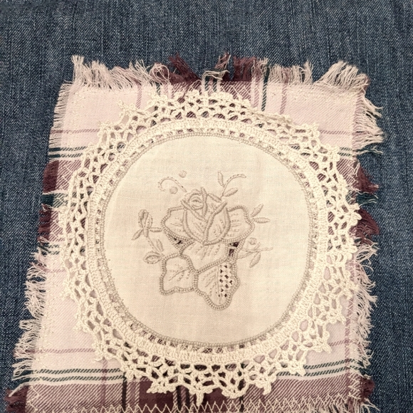 Unicorn themed OOAK  Valentine's Day Handmade Denim Jacket Girls - Picture 5 of 8